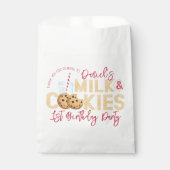 Melk & Cookies Verjaardag gunstzak – Sweet Treat T Bedankzakje (Voorkant)