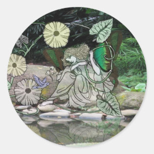 Melk door het water2 ronde sticker