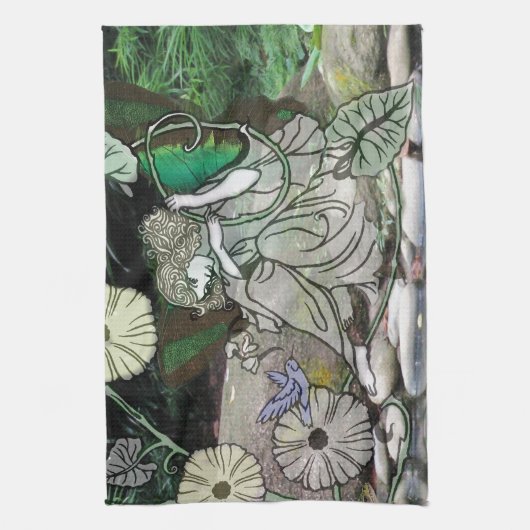 Melk door het water2 theedoek (Verticaal)