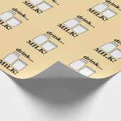 Melk Drink Melk Cadeaupapier (Hoek)