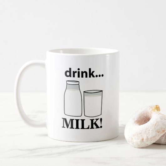 Melk Drink Melk Koffiemok (Met donut)