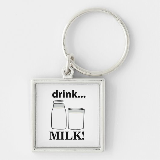 Melk Drink Melk Sleutelhanger (Voorkant)