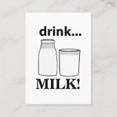 Melk Drink Melk Visitekaartje (Voorkant)