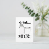 Melk Drink Melk Visitekaartje (Staand voorkant)
