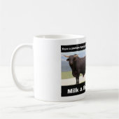 Melk een stier koffiemok (Links)