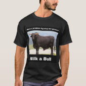 Melk een stier t-shirt (Voorkant)