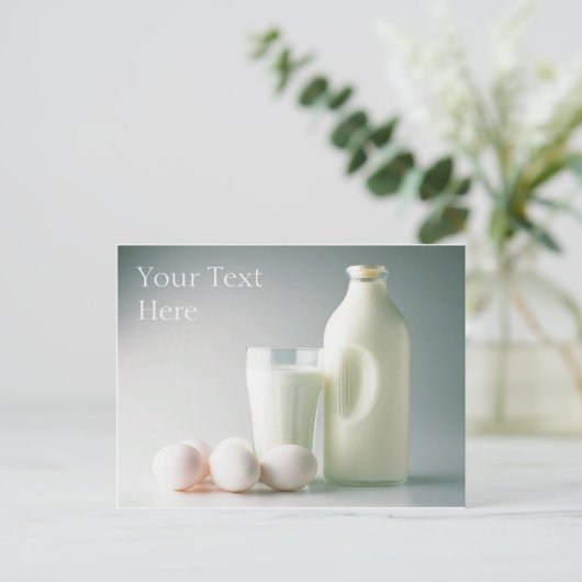 Melk en Briefkaart (Staand voorkant)
