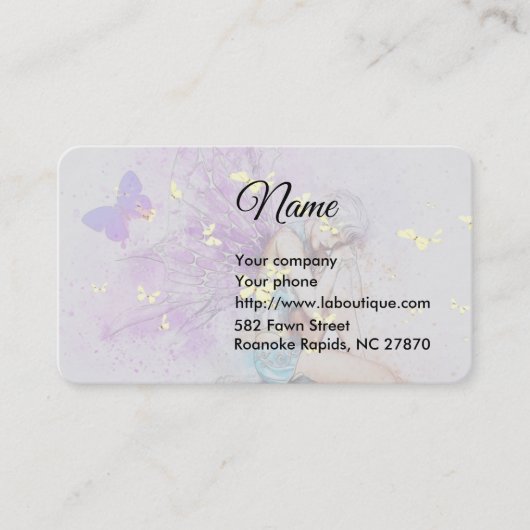 Melk en Butterflies 2 Visitekaartje (Voorkant)