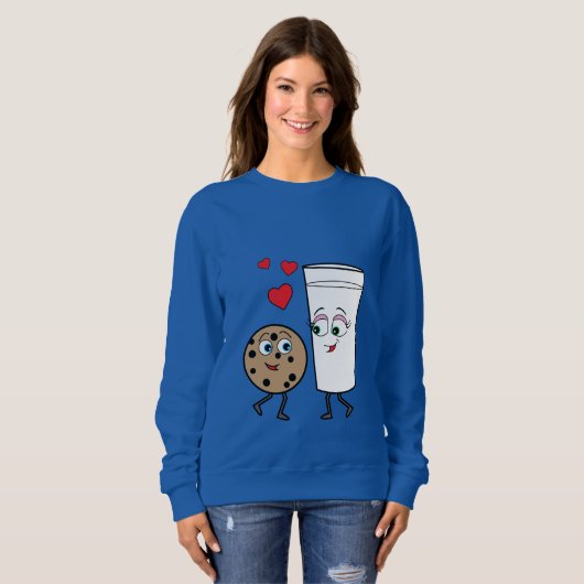 Melk en chocolade Chip Cookie Trui (Voorkant volledig)