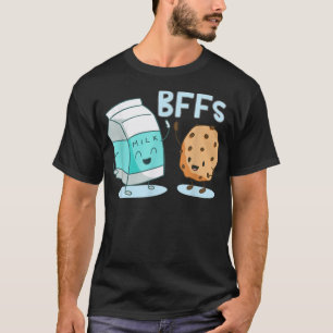 Melk en chocolade Chip Cookies BFFs Beste vrienden T-shirt