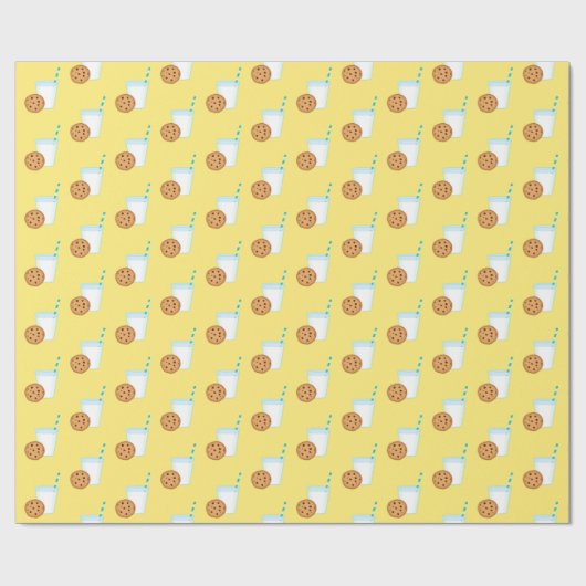 Melk en chocolade Chip Cookies Cadeaupapier (Vlak)