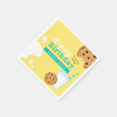 Melk en chocolade Chip Cookies Happy Birthday Servet (Hoek)