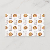 Melk en Cookies Baby shower Boeken voor Baby Informatiekaartje (Achterkant)
