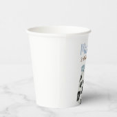 Melk en Cookies koe print Blue Verjaardagsfeest Papieren Bekers (Rechts)