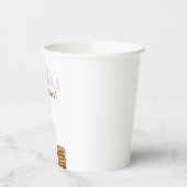 Melk en Cookies koe print roze Verjaardagsfeest Papieren Bekers (Links)