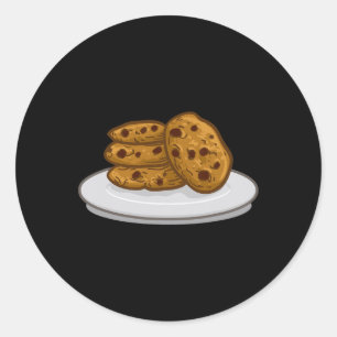 Melk en Cookies Outfit Matching Halloween Cookie Ronde Sticker