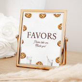 Melk en Cookies Party Favorieten Sign Poster