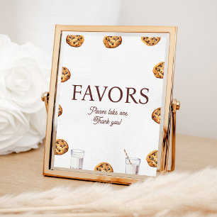 Melk en Cookies Party Favorieten Sign Poster