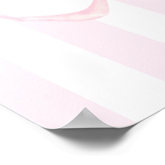 Melk en Cookies Roze Baby shower Welkomstbord Poster (Hoek)