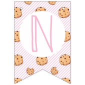 Melk en Cookies Roze Verjaardag Vlaggetjes (Derde vlag)