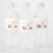 Melk en Cookies Roze Verjaardag Waterfles Etiket (Flessen)