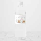 Melk en Cookies Roze Verjaardag Waterfles Etiket (Voorkant)