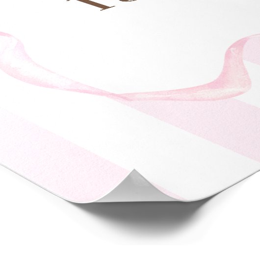 Melk en Cookies Roze Verjaardagsfeestje Welkomstbo Poster (Hoek)