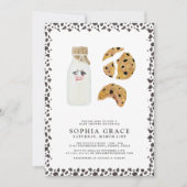 Melk en Cookies Schattige Baby shower Kaart (Voorkant)