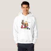 Melk en honing met bessen rustiek eten hoodie (Voorkant volledig)