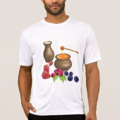 Melk en honing met bessen rustiek eten t-shirt (Voorkant)