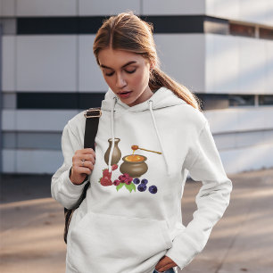 Melk en Honing met Bessen Rustieke Voeding Hoodie
