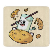 Melk en Koekje Showdown Snijplank (Voorkant)