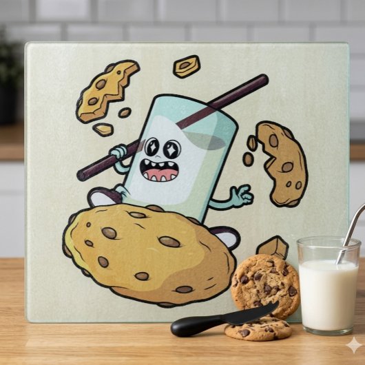 Melk en Koekje Showdown Snijplank