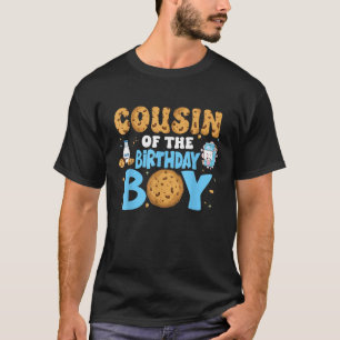 Melk en koekjes 1e verjaardag neef van de geboorte t-shirt