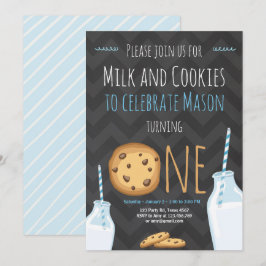 Melk en koekjes Aanwezige Jongen Kaart