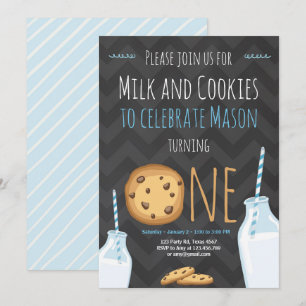 Melk en koekjes Aanwezige Jongen Kaart