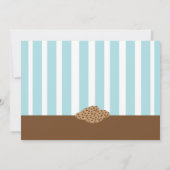 Melk en koekjes (Aqua/Brown) Kaart (Achterkant)