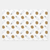 Melk en koekjes Baby Flessen Douche Gift Wrap Inpakpapier Vel (Voorkant 3)