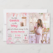 Melk en koekjes baby meisje douche party foto kaart (Voorkant)