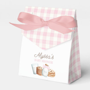 Melk en koekjes Baby shower Bedankdoosjes