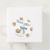 Melk en koekjes Baby shower Dank u Bedankjes Labels (In situ)