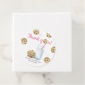 Melk en koekjes Baby shower Dank u Bedankjes Labels (In situ)