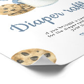 Melk en koekjes baby shower Luier Raffle spel Poster (Hoek)