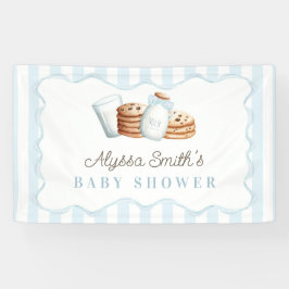 Melk en koekjes baby shower spandoek