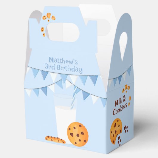 Melk en koekjes bedankdoosjes (Geopend)