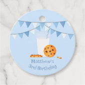 Melk en koekjes bedankjes labels (Voorkant)