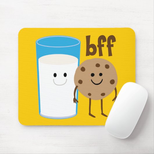 Melk en koekjes BFF Muismat (Met muis)