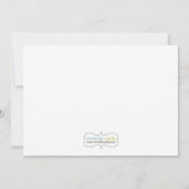 Melk en koekjes Birthday Party Invitation Girl Kaart (Achterkant)