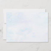 Melk en koekjes Blauw Twee Zoete 2e Verjaardag Fot Kaart (Achterkant)