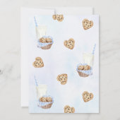 Melk en koekjes Blauw Twee Zoete 2e Verjaardag Par Kaart (Achterkant)